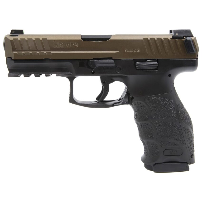 HK VP9 9mm 4.09" Bbl Midnight Bronze Handgun w/(3) 17rd Mags & Night Sights 81000799